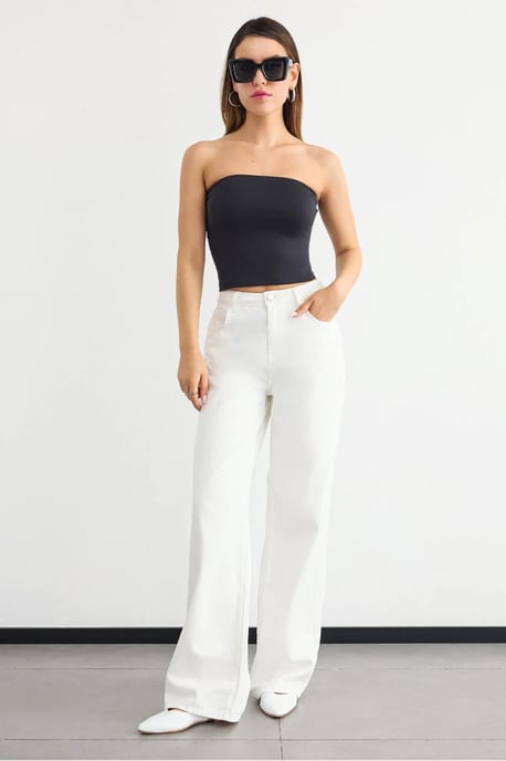 Strapless Crop Top - Image 1