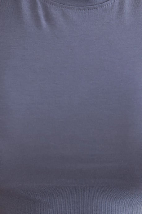 Crew Neck Basic Crop Top - Image 5