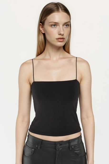 Rutig Krage Crop Top - Image 2