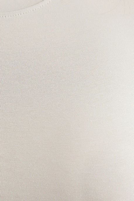 Crew Neck Basic Crop Top - Image 5