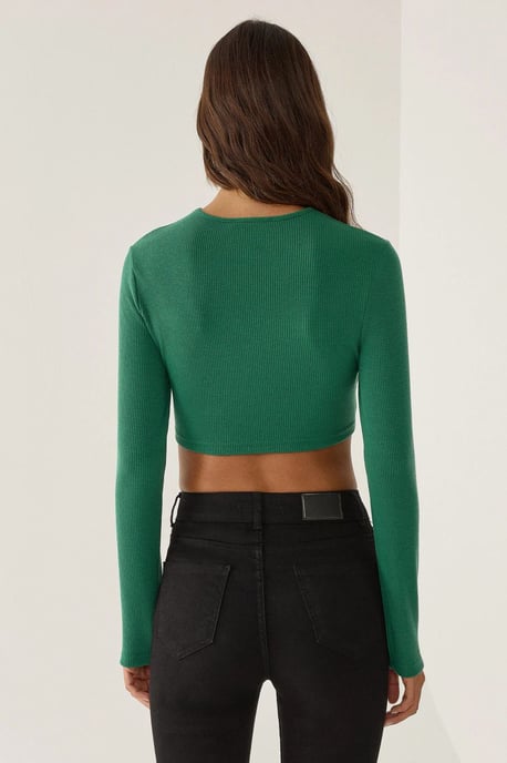 Slim Fit Crop Top - Image 4