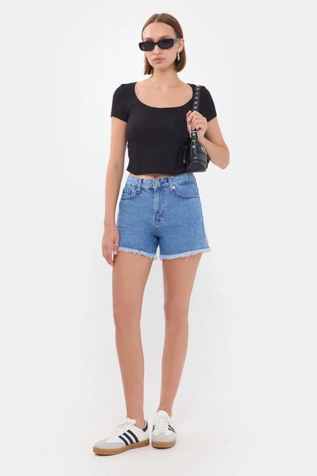 Scoop Neck Crop Top - Image 2