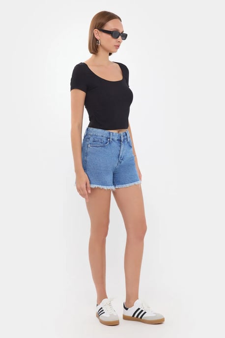 Scoop Neck Crop Top - Image 3