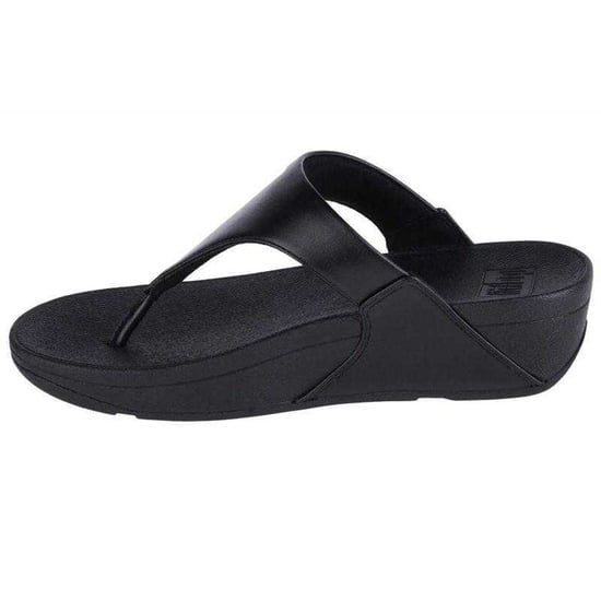 FitFlop Dames/Dames Lulu Leren Teenslippers (Zwart) - Image 2