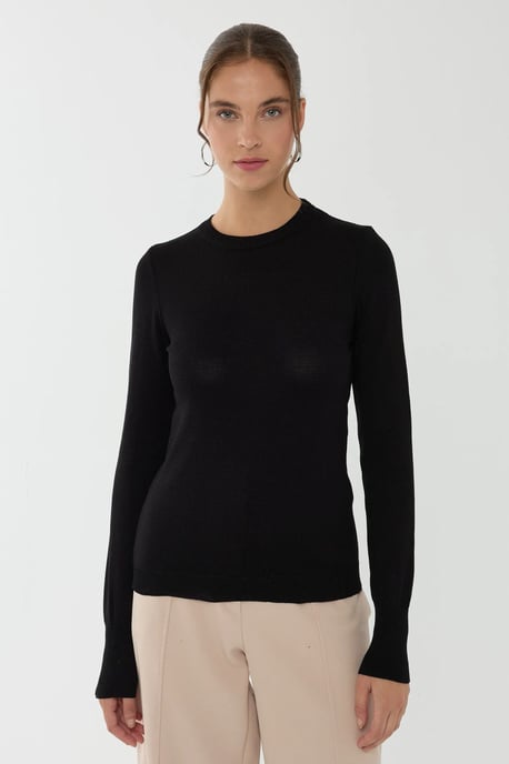 Slim Fit Crew Neck Viskosetop - Image 4
