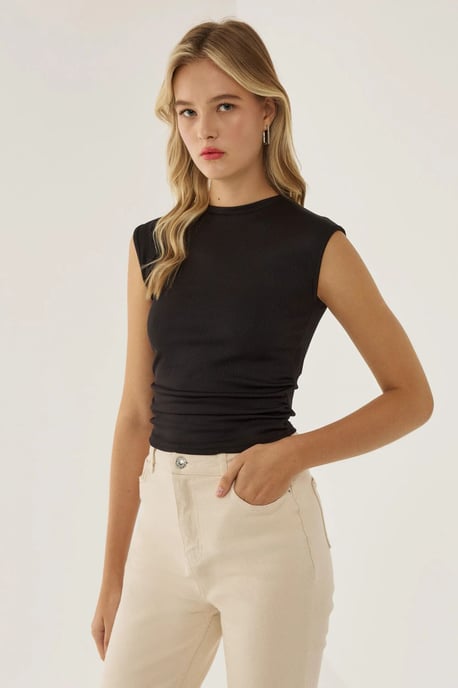 Ruffled Jersey Top - Image 3