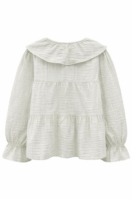 Fleurige Blouse met Sjaalkraag en Striksluiting - Image 3