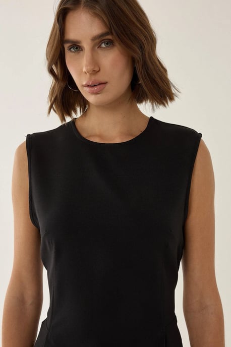 Svart Peplum Topp - Image 3
