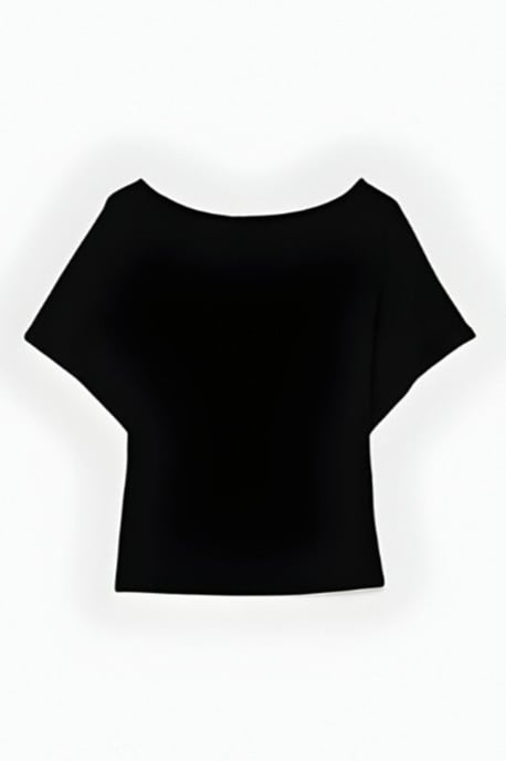 Losse Fit Bootkraag T-Shirt - Image 1