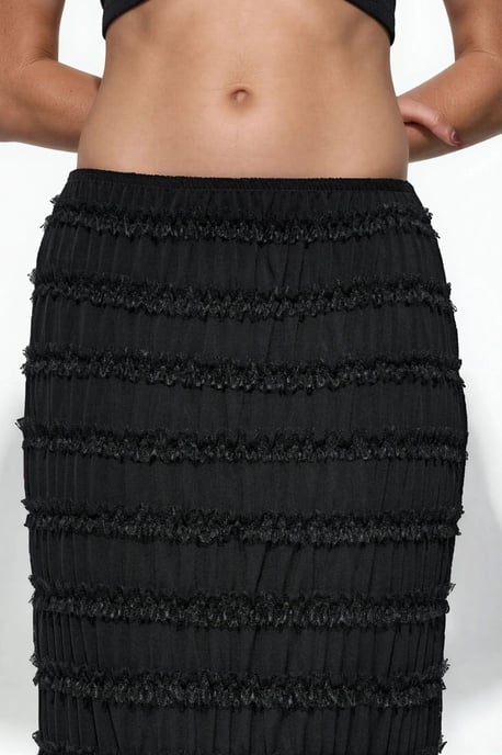 Lage Taille Tule Maxi Rok - Image 4