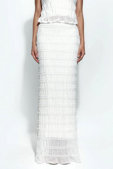 Low Waist Tulle Maxi Skirt - Image 1