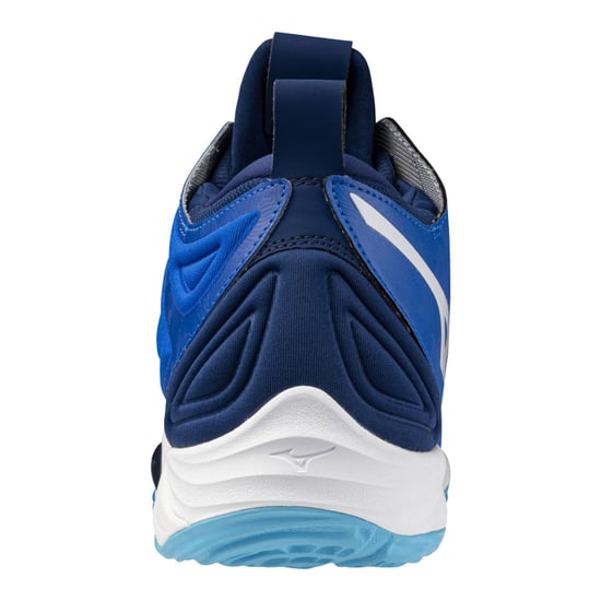 Mizuno Heren Wave Momentum 3 Mid Cut Volleybalschoenen (Blauw) - Image 2