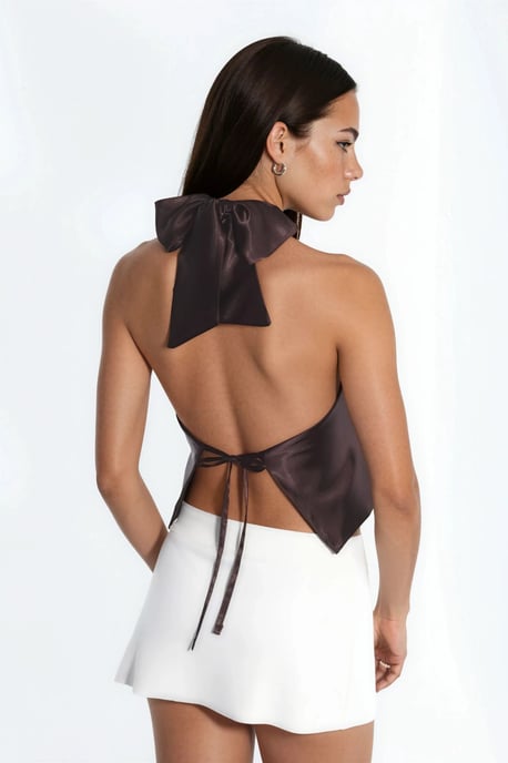 Halter Neck Scarf Topp - Image 3
