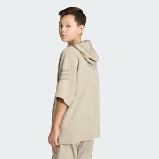 FUTURE ICONS 3 STRIPES SHORT SLEEVE HOODIE - Image 2