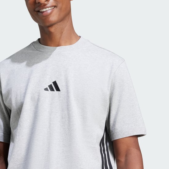 Essentials 3-Stripes Single Jersey Tee - Image 4