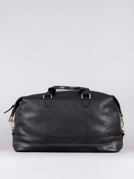 Keswick Leather Holdall in Black - Image 1