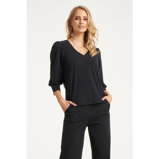 Smashed Lemon Travel kwaliteit top met lange pofmouwen | - Image 4