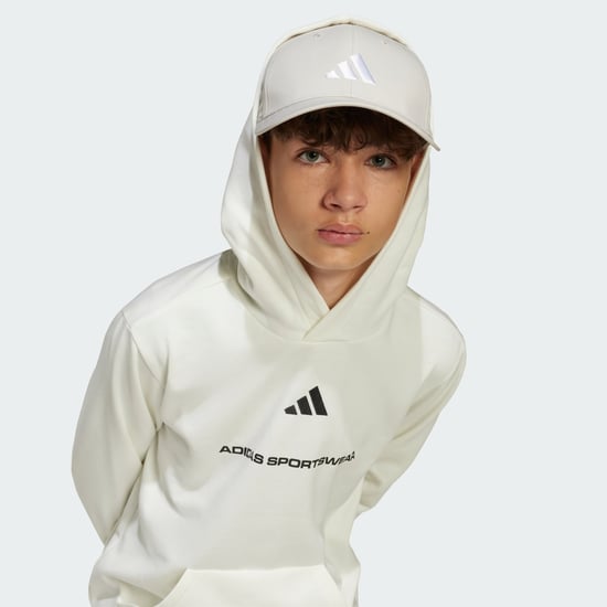 adidas Slogan Fleece Hoodie - Image 5