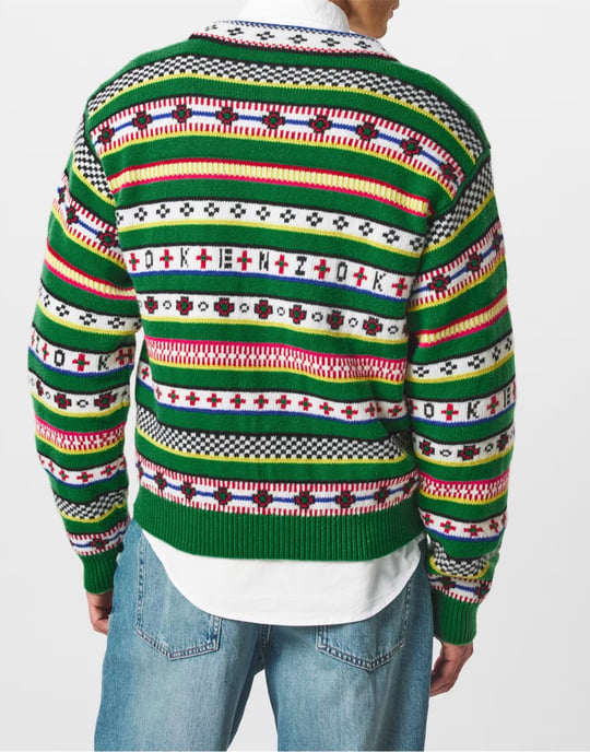 Fairisle Jacquard Cardigan - Image 4