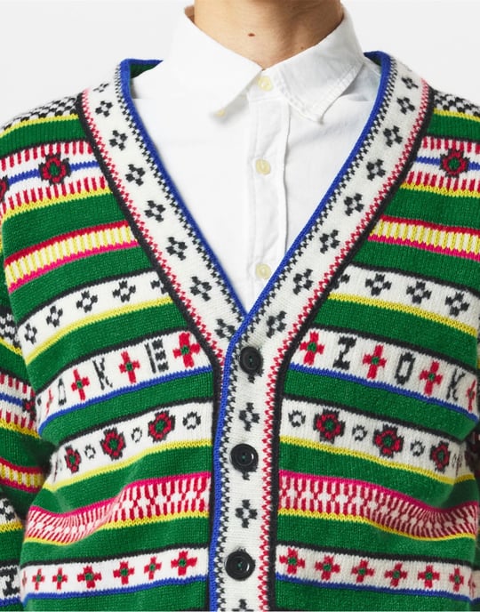 Fairisle Jacquard Cardigan - Image 5