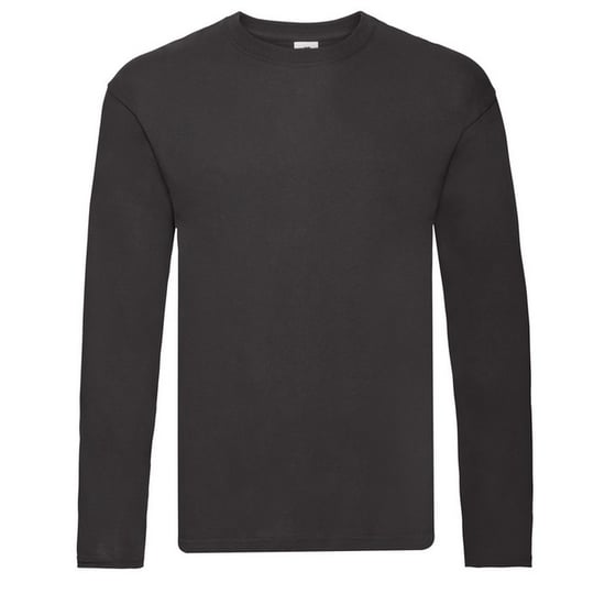 Fruit of the Loom Heren Origineel T-shirt met lange mouwen (Zwart) - Image 1