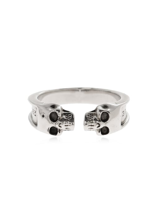 Ring met dubbele schedel - Image 1