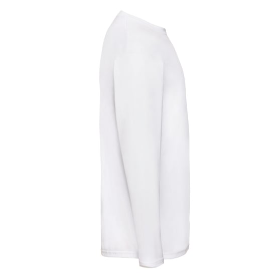 Fruit of the Loom Heren Valueweight T-shirt met lange mouwen (Wit) - Image 3