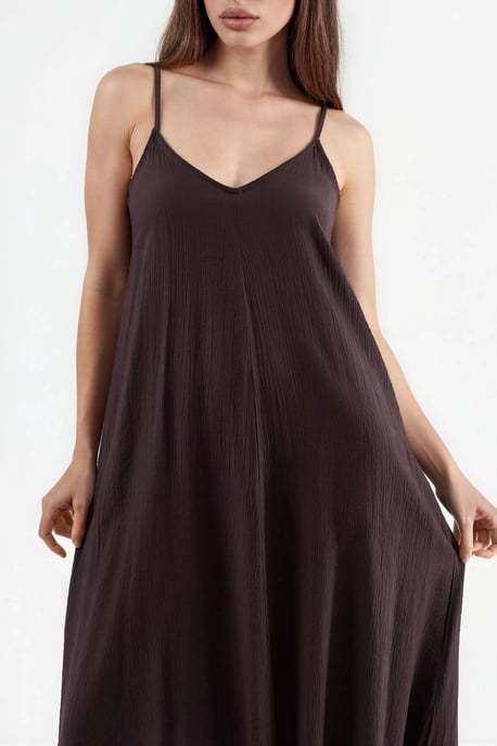V-Neck Midi Slip Dress - Image 5