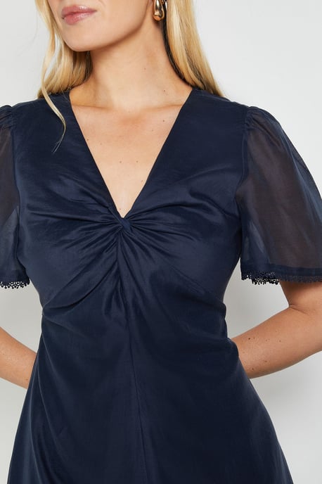 Petite Tencel Twist Midi Dress - Image 5