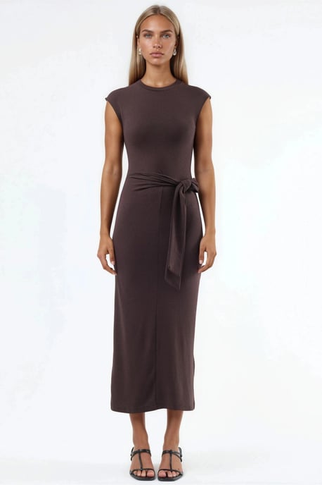 Midi-jurk met strikdetail - Image 6