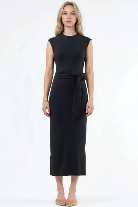 Midi-jurk met strikdetail - Image 6