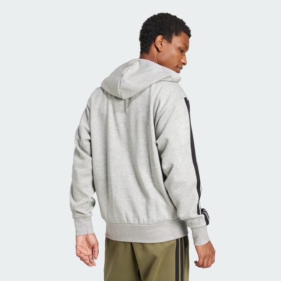 Essentials 3-Stripes Fleece Hoodie - Image 2