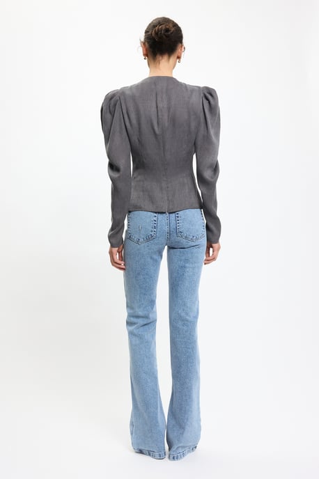 BENU Grijze blouse met knopen - Image 4