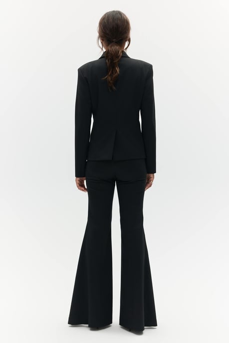 BENU Dames Zwarte Dubbelrijige Blazer - Image 2