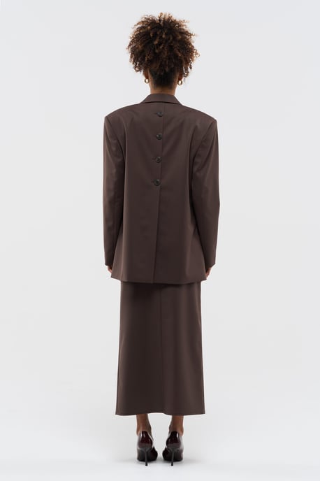 BENU Oversized Kavaj Dam med Knappar - Image 4