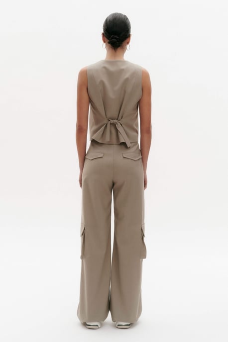 BENU Elegante Dames Taupe Broek - Image 2