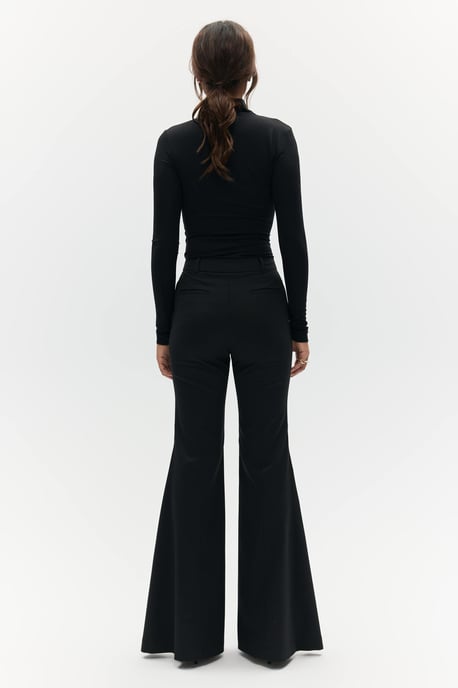 BENU Dames Zwarte Flared Pantalon - Image 2