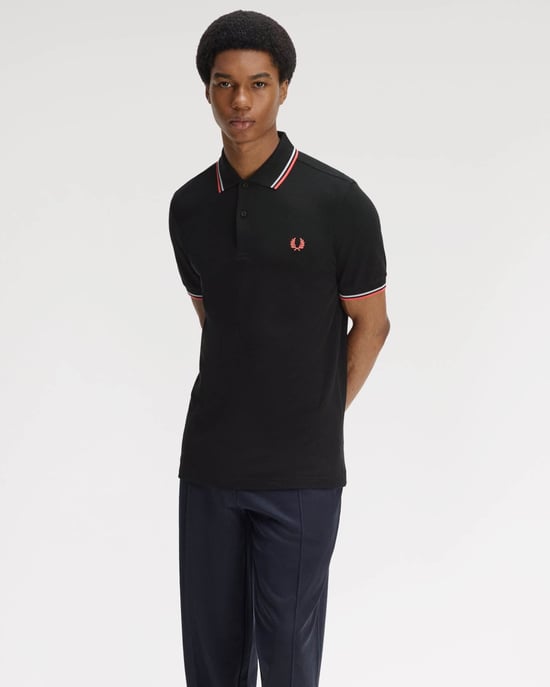 Polo Shirt in Black - Image 4