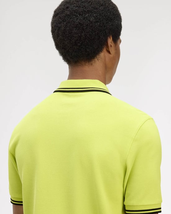 Signature Polo Shirt in Lime Green - Image 5