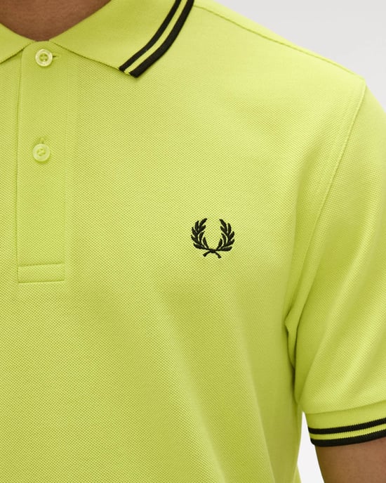 Signature Polo Shirt in Lime Green - Image 6