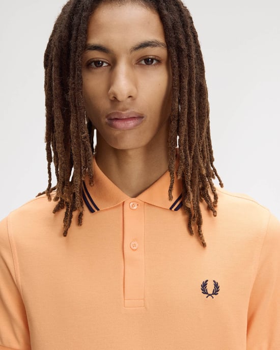 Polo Shirt in Peach - Image 3