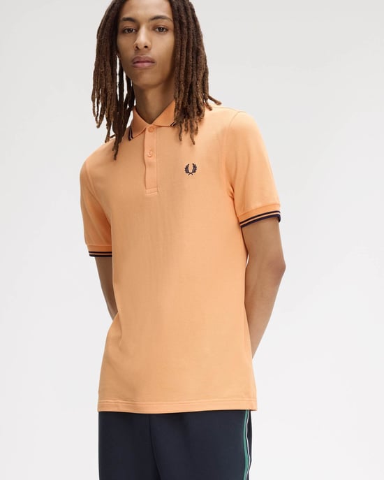 Polo Shirt in Peach - Image 4