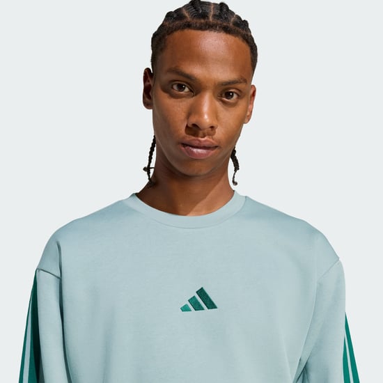 Essentials 3-Stripes Fleece Sweatshirt - Image 4