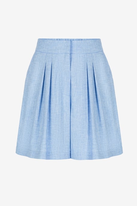 BENU Blauwe linnen shorts - Image 3