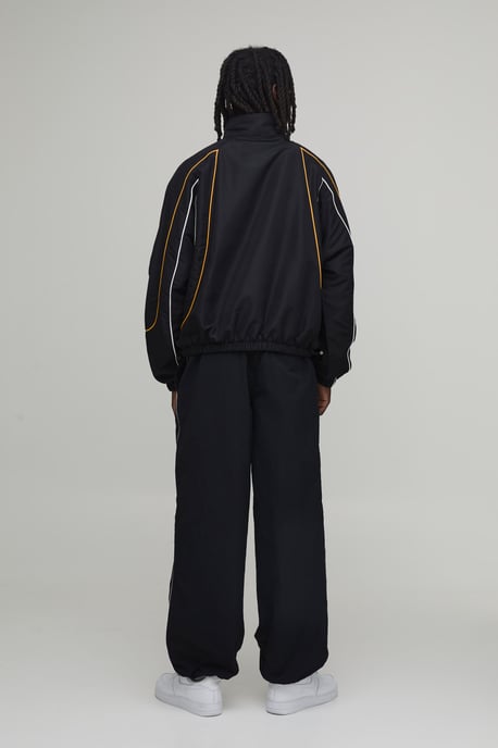 Oversized Homme Colour Block Sports Jacket - Image 3