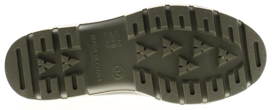 Womens Chunky Ankle Wellies Stamp Slip On khaki - Image 5