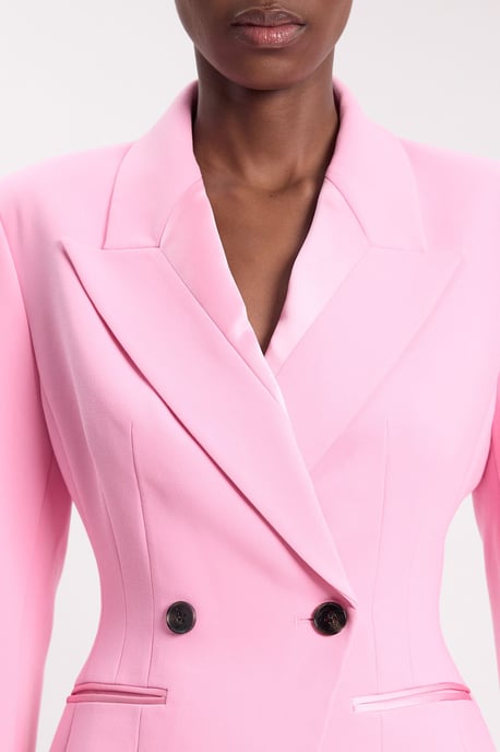 Compact Stretch Sculpted Waist Tailored Blazer - Image 3