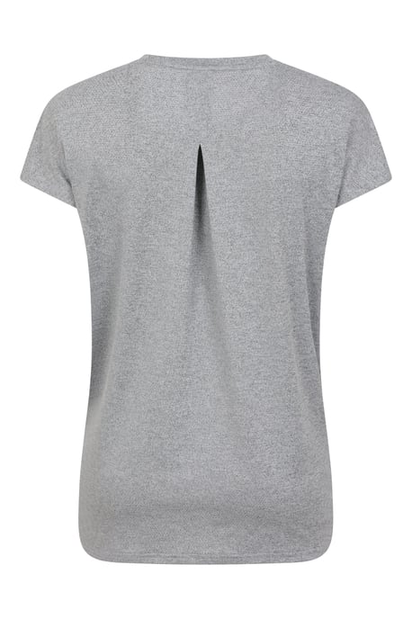 'Flow' Women's Active Top Quick Wicking Comfy Everyday Sports Tee Grey - Image 3