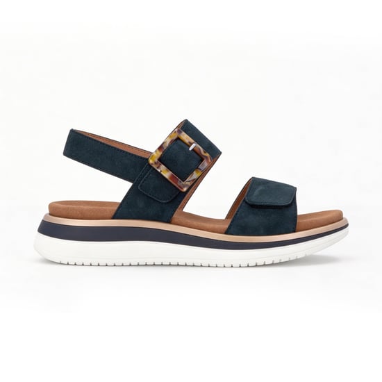 Remonte D1j62 Womens Ankle Strap Sandals Blue - Image 1