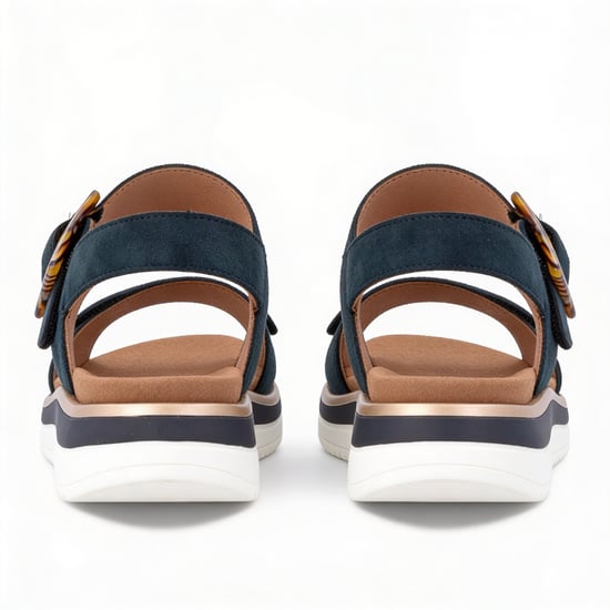 Remonte D1j62 Womens Ankle Strap Sandals Blue - Image 4